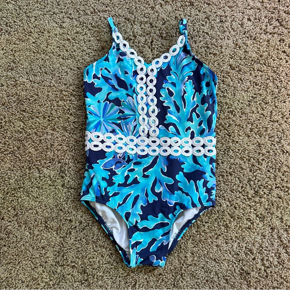 Lilly Pulitzer Girls Mals One-piece Swimsuit - Into the Deep